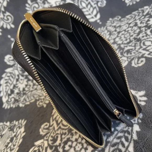 Kate Spade Wrapping Paper Large Tote Multi & Staci Wrapping Paper Stripes Wallet - Picture 12 of 16